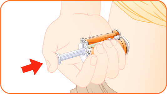 6 片手で注射可能